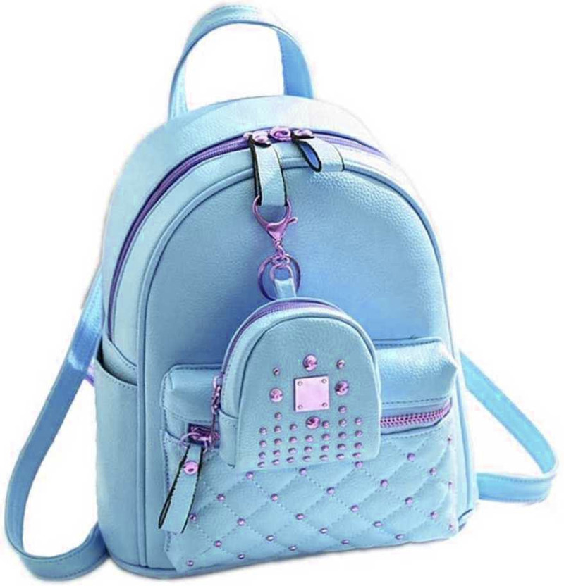 small blue backpack