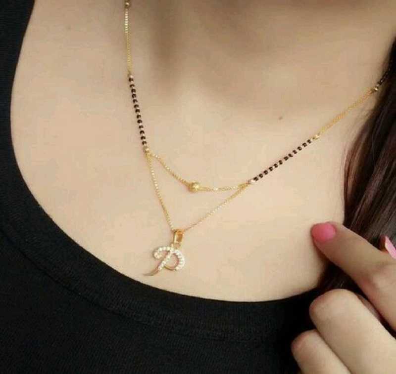 Bright Style P Letter Alphabet Name Gold Plated Pendant Locket For Girls Women Gold Plated Alloy Design New Model Mangalsutras Alloy Mangalsutra Price In India Buy Bright Style P Letter Alphabet Name Gold