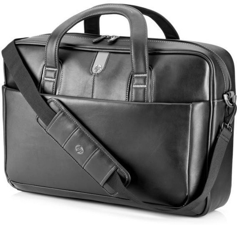 black leather laptop case