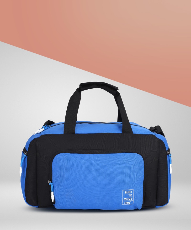 HRX HRX by Hrithik Roshan 26 L Hand Duffel Bag - travel duffle luggage bag for men \u0026 women - Blue, Black - Regular Capacity