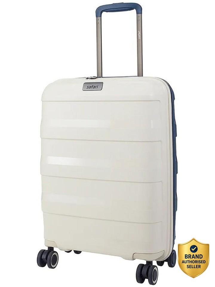 Safari SAFARI Aeroglide 56 Cm Cabin Trolley Bag Hard Polycarbonate,8 Wheel TSA,Anti-Theft Zip Cabin Suitcase 8 Wheels - 22 inch