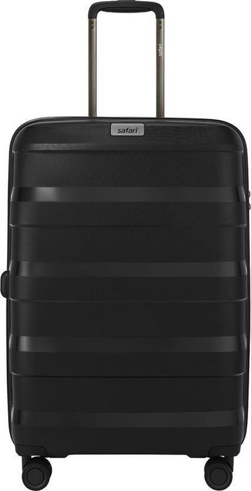 Safari SAFARI Medium Check-in Suitcase (68 cm) 8 Wheels - Aeroglide Trolley Bag Hard Polycarbonate,8 Wheel TSA,Anti-Theft Zip - Black