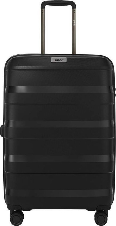 Safari SAFARI Large Check-in Suitcase (78 cm) 8 Wheels - Aeroglide Trolley Bag Hard Polycarbonate,8 Wheel TSA,Anti-Theft Zip - Black