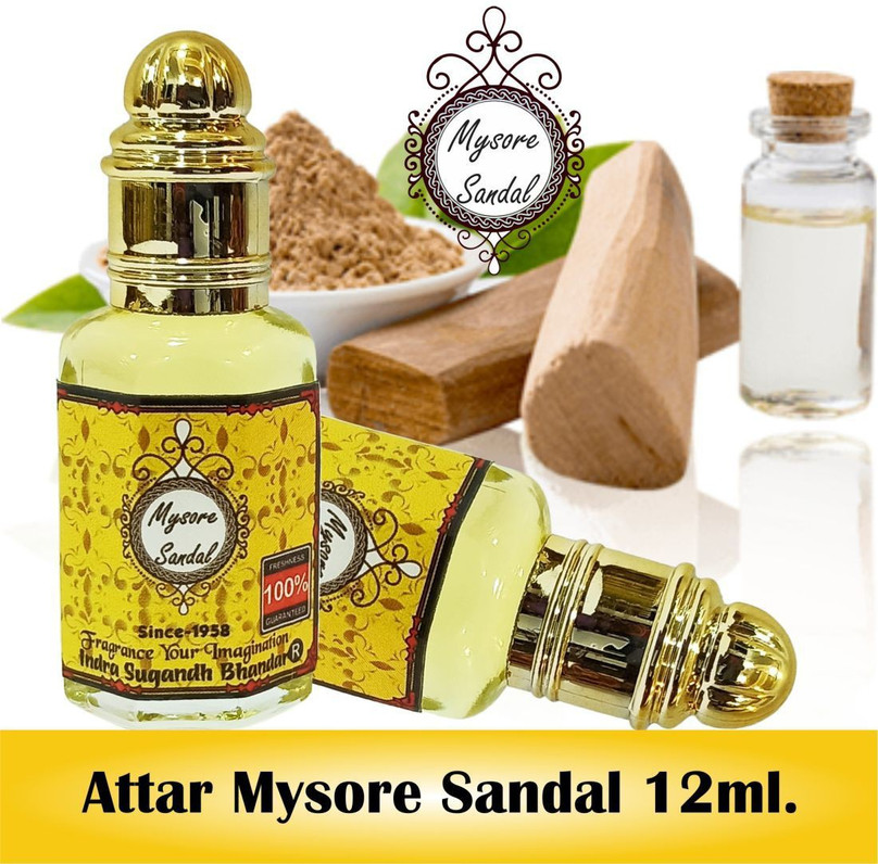 INDRA SUGANDH BHANDAR Pure Mysore Sandal Original Chandan Rich Antique  Floral Attar