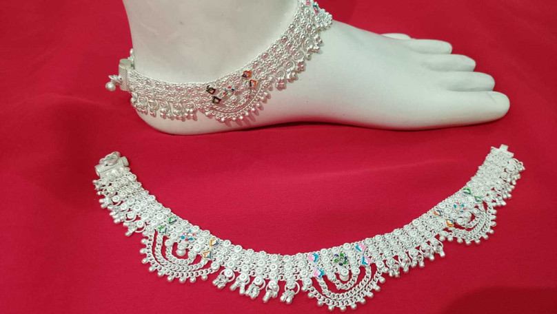 Dulhan Payal Silver Paijan Design Chandi सिया क्रिएशन