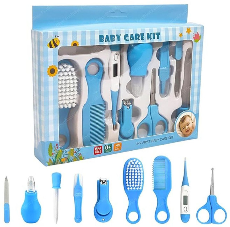 रॉमीक्रॉन 10 Pcs Baby Healthcare Nail Care Newborn Baby Care Kit Grooming  Kit Gifting Set
