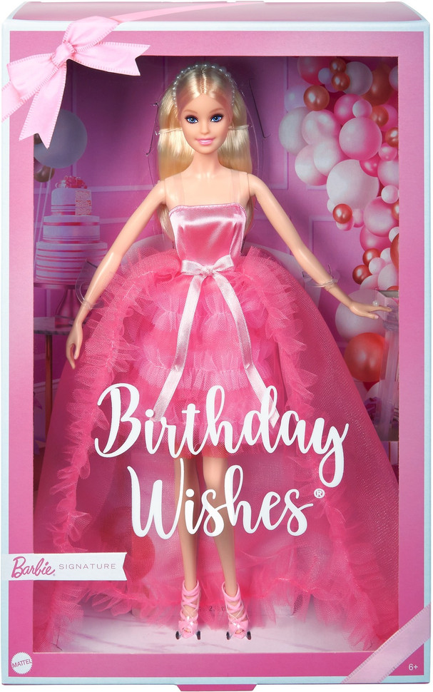Barbie Kids Fancy Dress Box बार्बी Birthday Wishes Doll