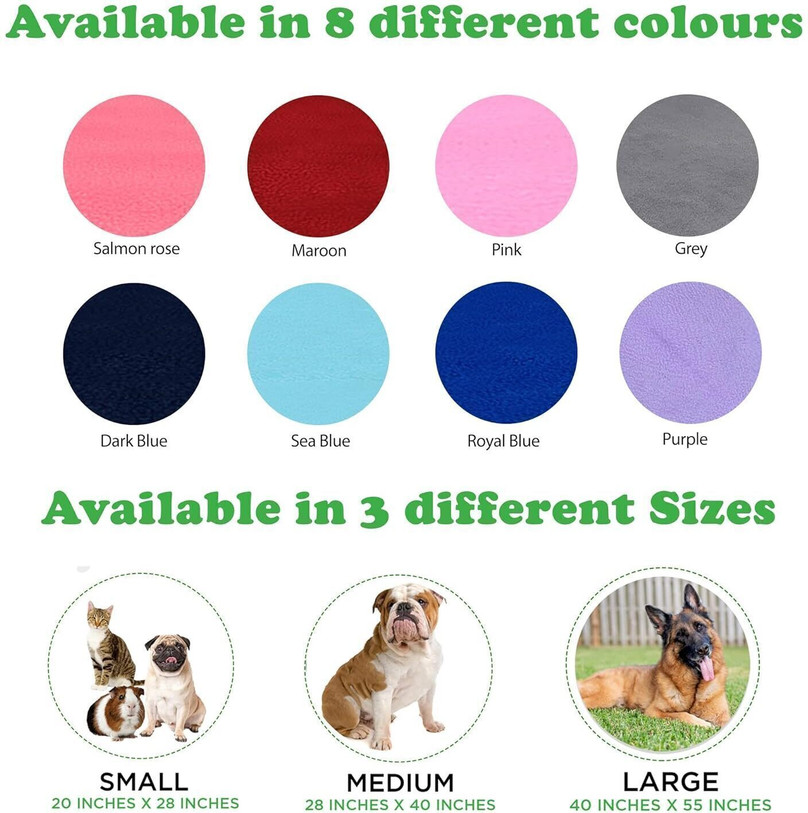 Amorite Reusable Washable Pee Pads-Puppies Washable Dog/Cat Diapers Salmon  Rose Dog, Cat, Guinea Pig, Hamster, Miniature Pig, Rabbit, Tortoise Pet Mat