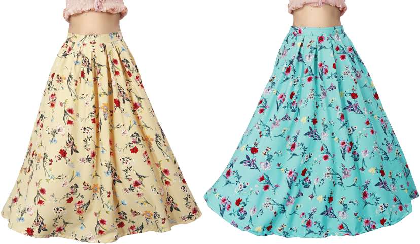 Girls Regular Multicolor Skirt Price in India - Buy Girls Regular