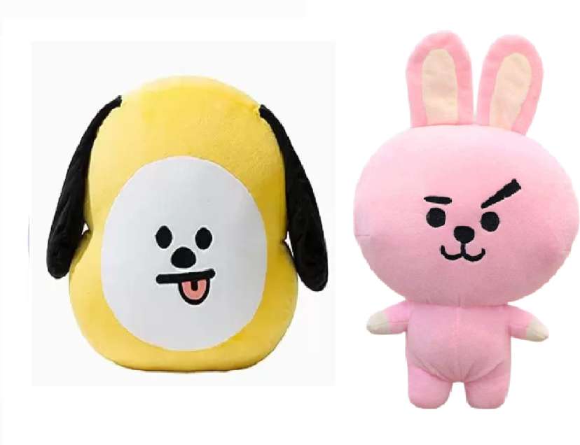 Gking BTS Super Soft Toy Cooky With Chimmy Cushion Pillow Stuffed