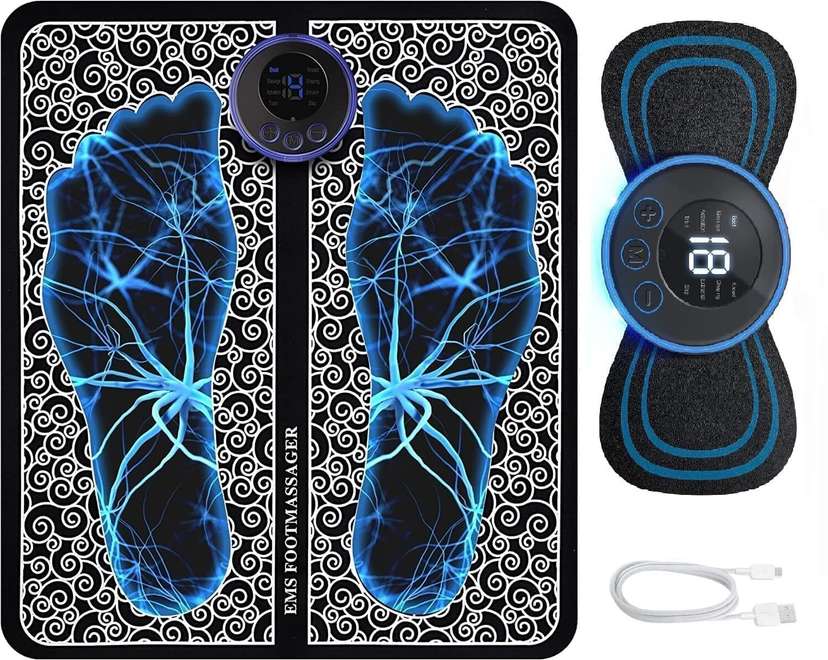 Foot Massager Pain Relief Wireless Electric EMS Massage Machine