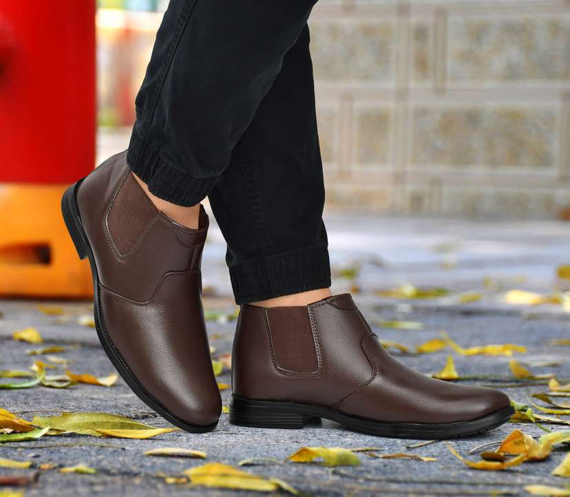 Men Faux Leather shoes Boot Formal Shoes Trending Long Boot