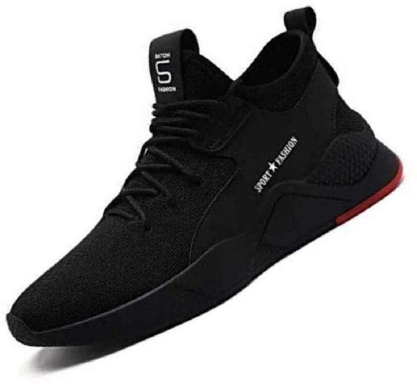 Boys black running deals shoes