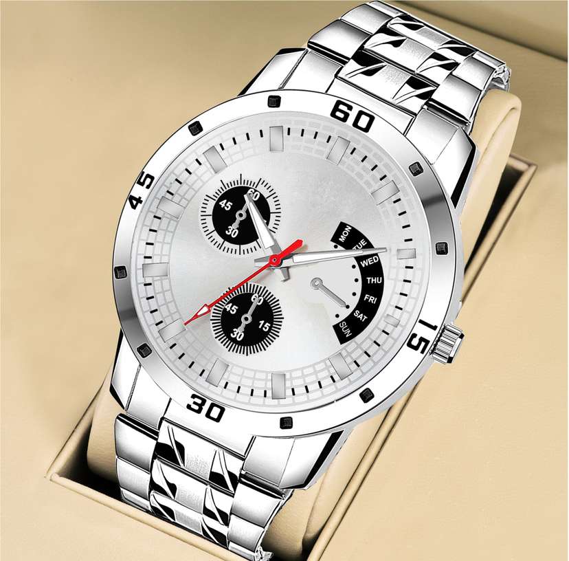 Men style Boys Hand Watch Gents 2022 Luxury Design Steel Chain New