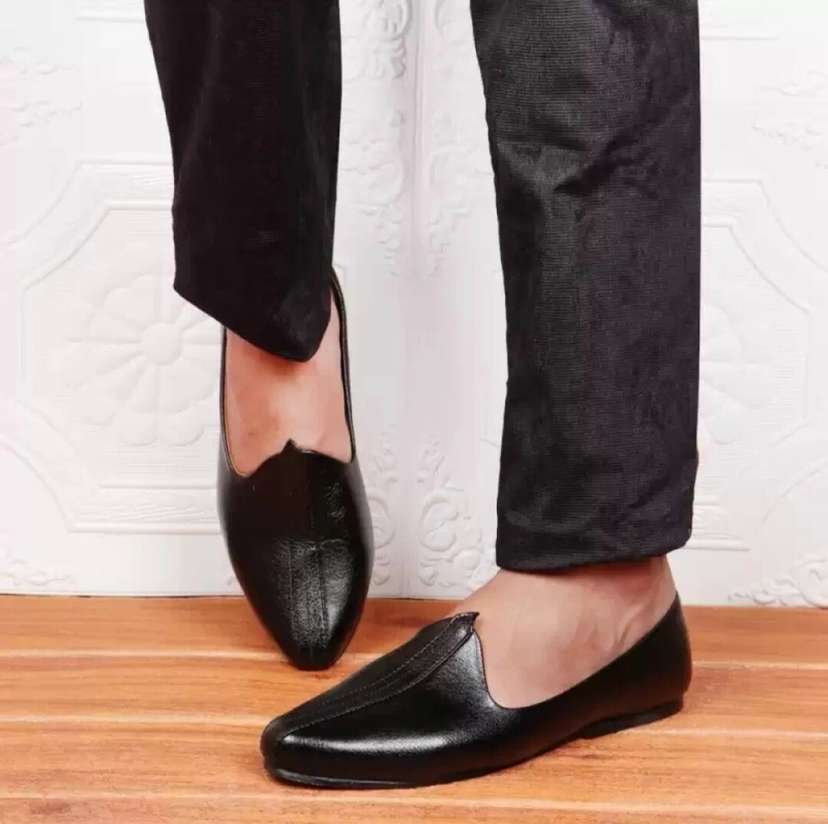 RLM black COLOR RAJASTHANI JALSA JUTI Slip On For Men Price in