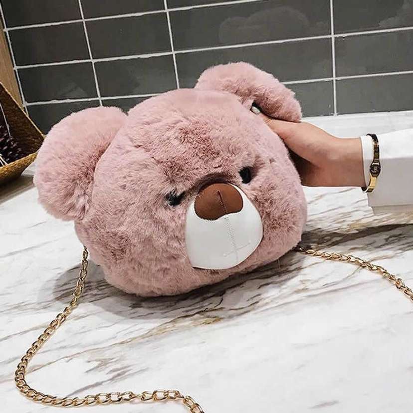 Multicolor Sling Bag Cute Teddy Bear Sling Bag For Girls Shoulder Handbag Teddy Sling Bag Cum Backpack Purse for Girls Multicolor Price in India Buy Multicolor Sling Bag Cute Teddy Bear