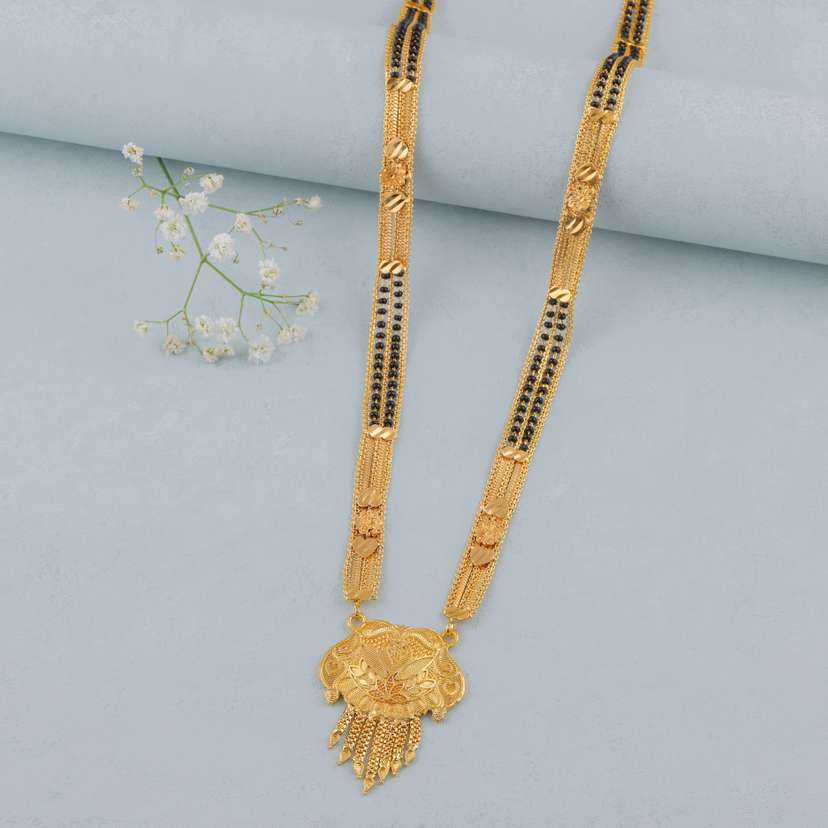 Gold long mangalsutra store designs catalogue
