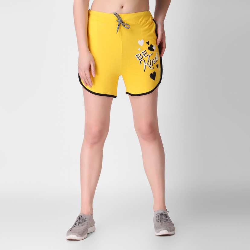 Solid Women Yellow Beach Shorts Price in India Buy Solid Women Yellow Beach Shorts online at Shopsy.in