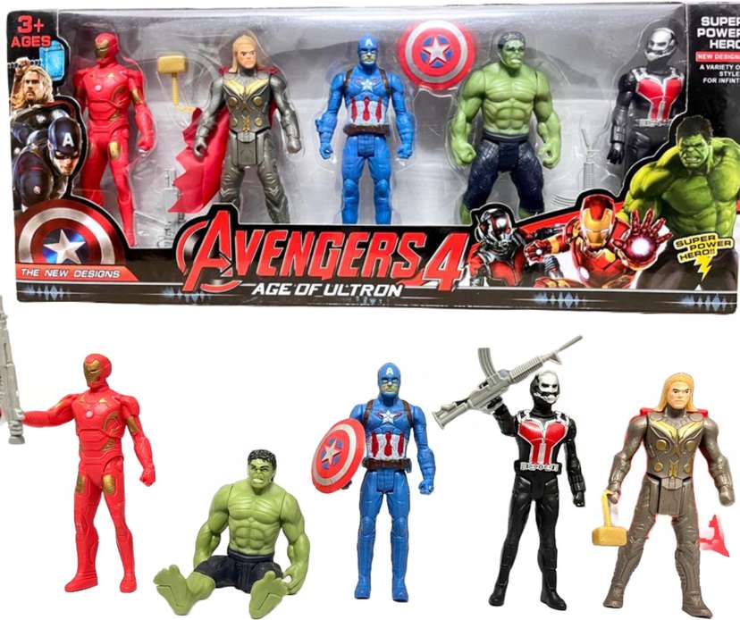 ZN STORE Marvel Avengers High Quality Action Figure Toy Set for