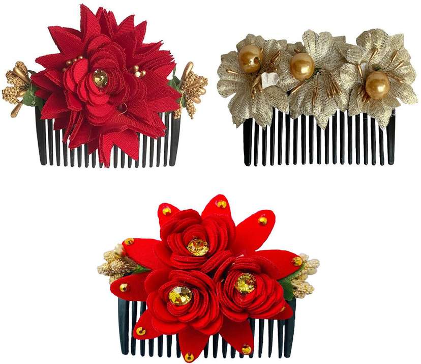 Flower Comb Hair Clips for Hair for Women Girls Side Comb Hair