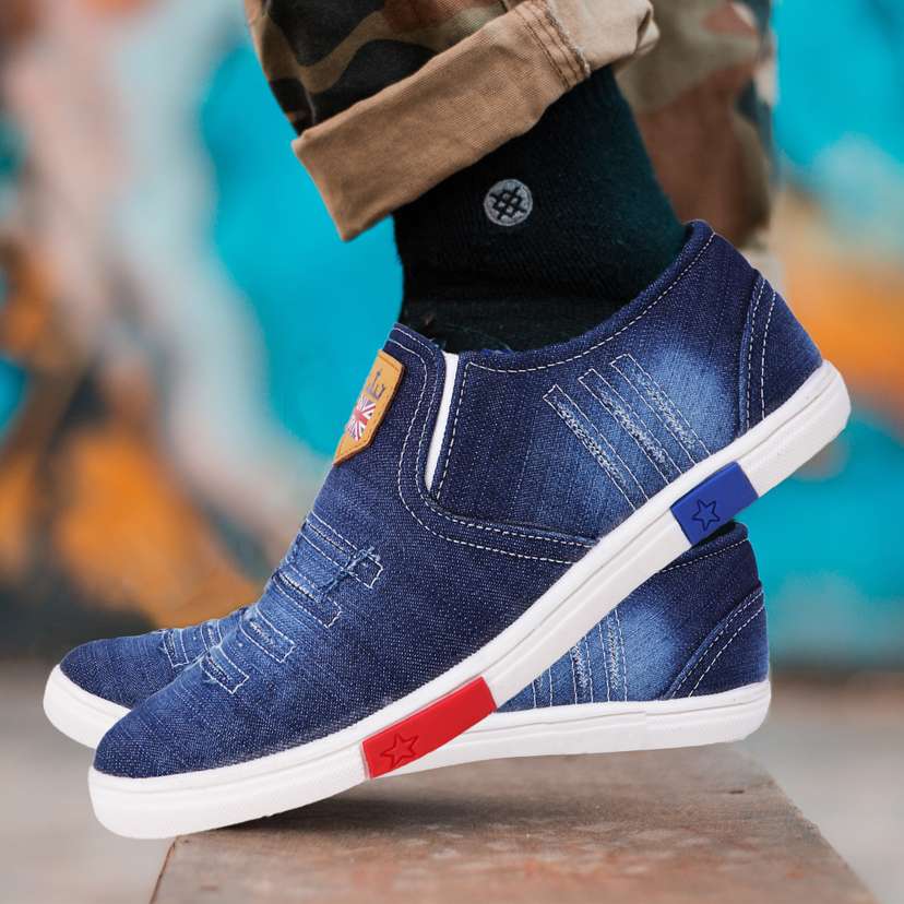 Men s denim Jeans shoes for men Sneakers For Men Loafers For Men Price in India Buy Men s denim Jeans shoes for men Sneakers For Men Loafers For Men online at Shopsy.in