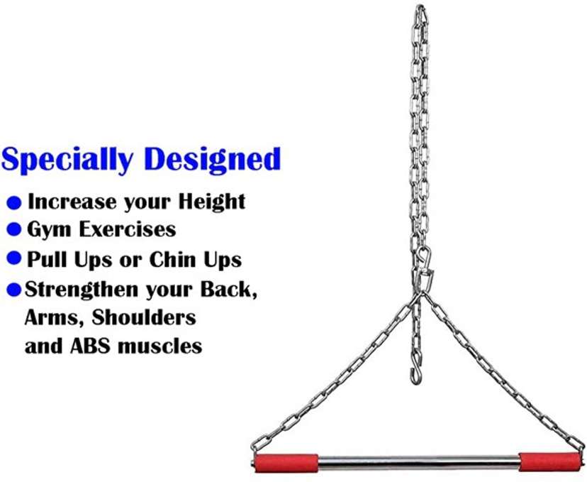 Chain hanging pull up bar online