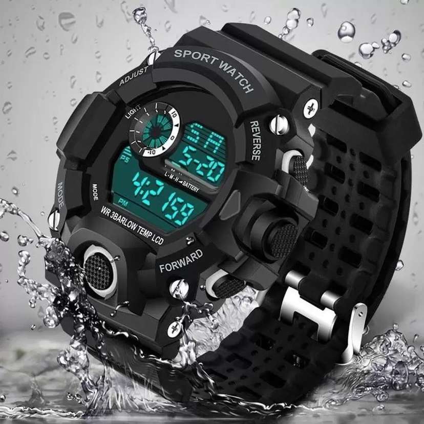 Water resistant digital watch hot sale