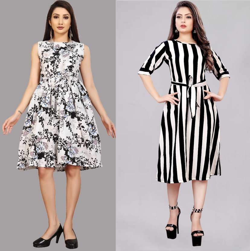 Black and white short on sale frock