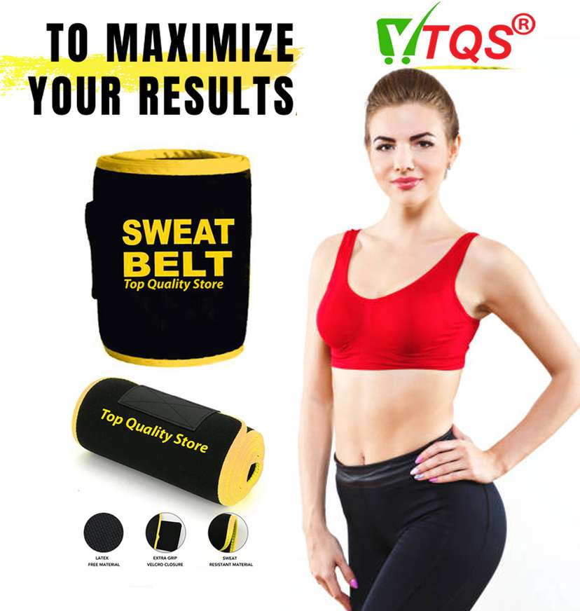 TQS Sweat Belt for Women Waist Trimmer for Weight Loss Burns Stomach Belly Fat Fitness Accessory Kit Kit Price in India Buy TQS Sweat Belt for Women Waist
