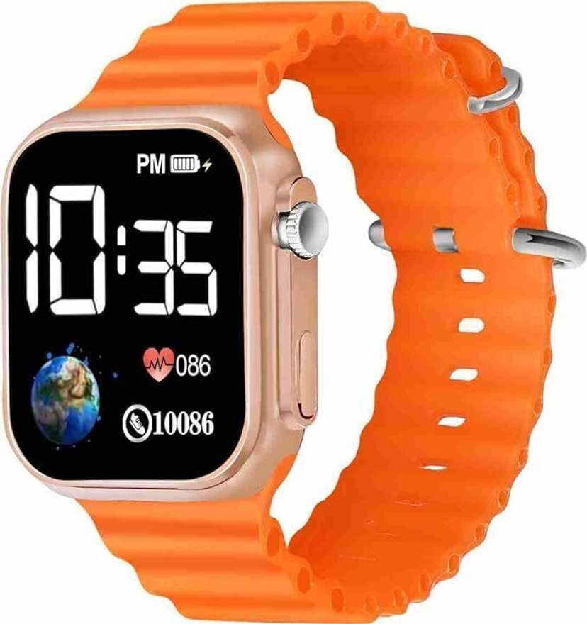 Orange color watch top