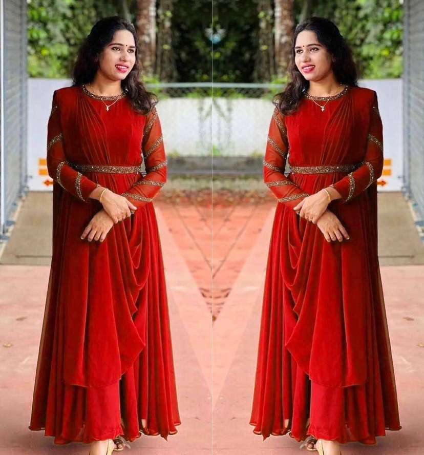 Gown with dupatta with price clearance