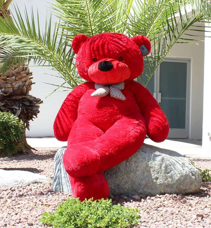 5 feet Red teddy bear soft large teddy for new girlfriend baby girl as a gift Price in India Buy 5 feet Red teddy bear soft large teddy for new girlfriend baby girl