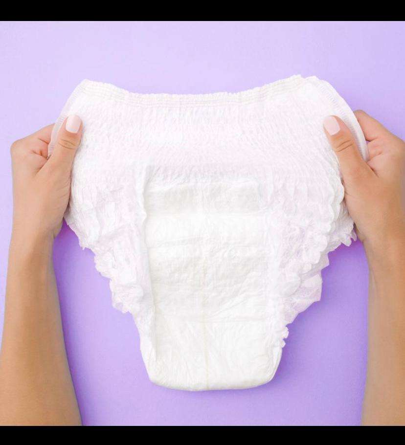 Organic Cotton Cover Overnight Underwear - Panty Style Pad