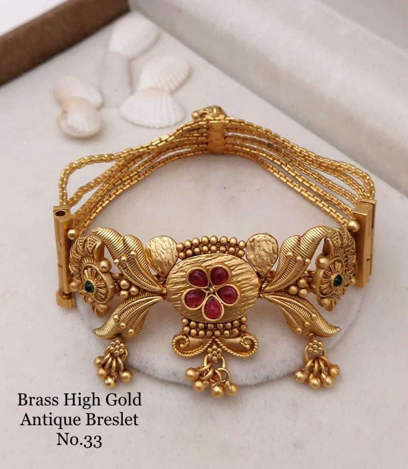 Brass Gold-plated Bracelet Price in India - Buy Brass Gold-plated Bracelet  online at