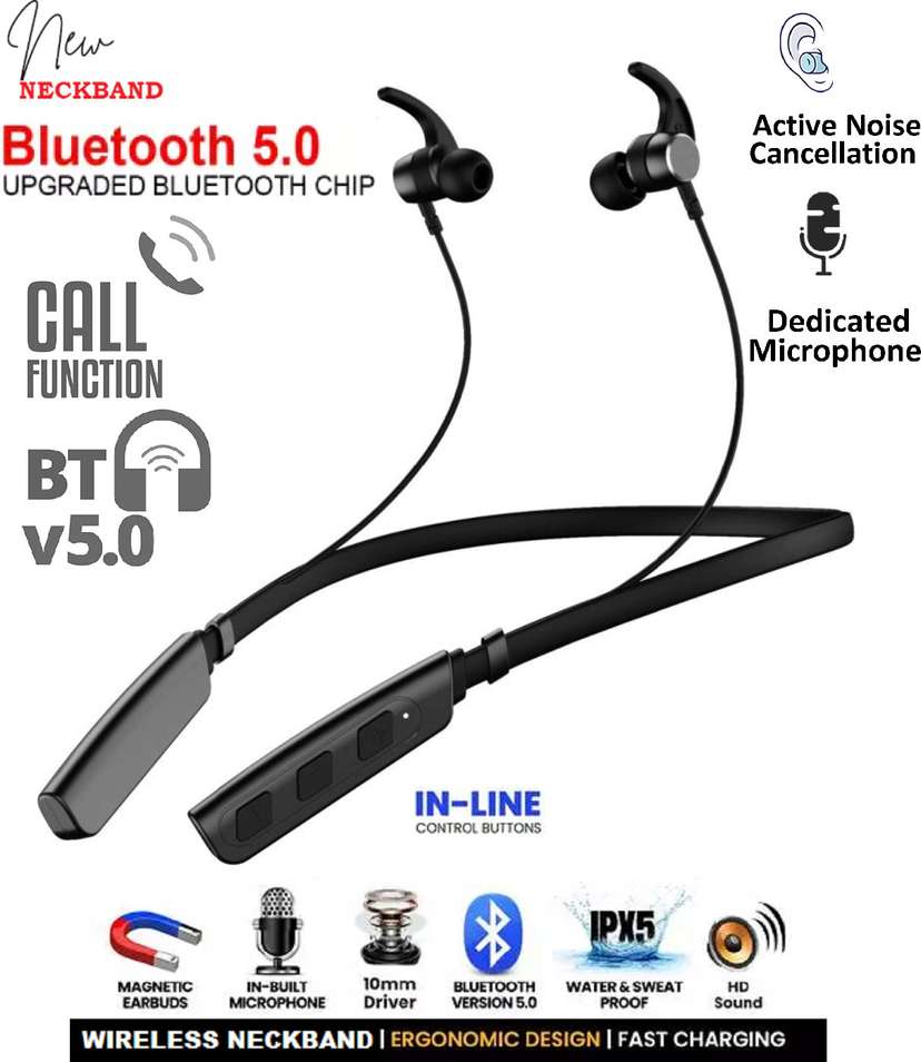 Neckband with Upto 48 Hours Playback Long Battery Life Extra Bass Bluetooth Headset Price in India Buy Neckband with Upto 48 Hours Playback Long Battery Life Extra Bass Bluetooth