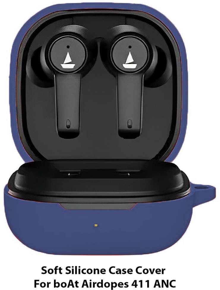 Wireless Earphones Boat Airdopes 411 Case Cover Charging Case