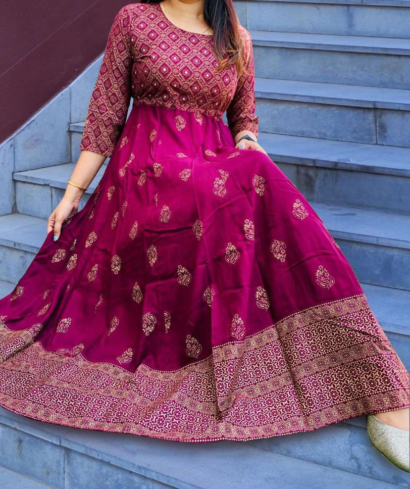 Anarkali gown deals with price