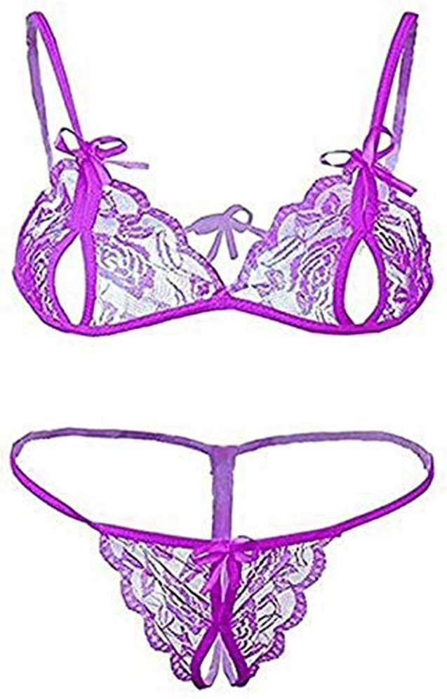 Cup's-In Women Net Bra Panty Set for Lingerie Set ( Pack of 1 ) ( Size :  Free Size ) Price in India - Buy Cup's-In Women Net Bra Panty Set for