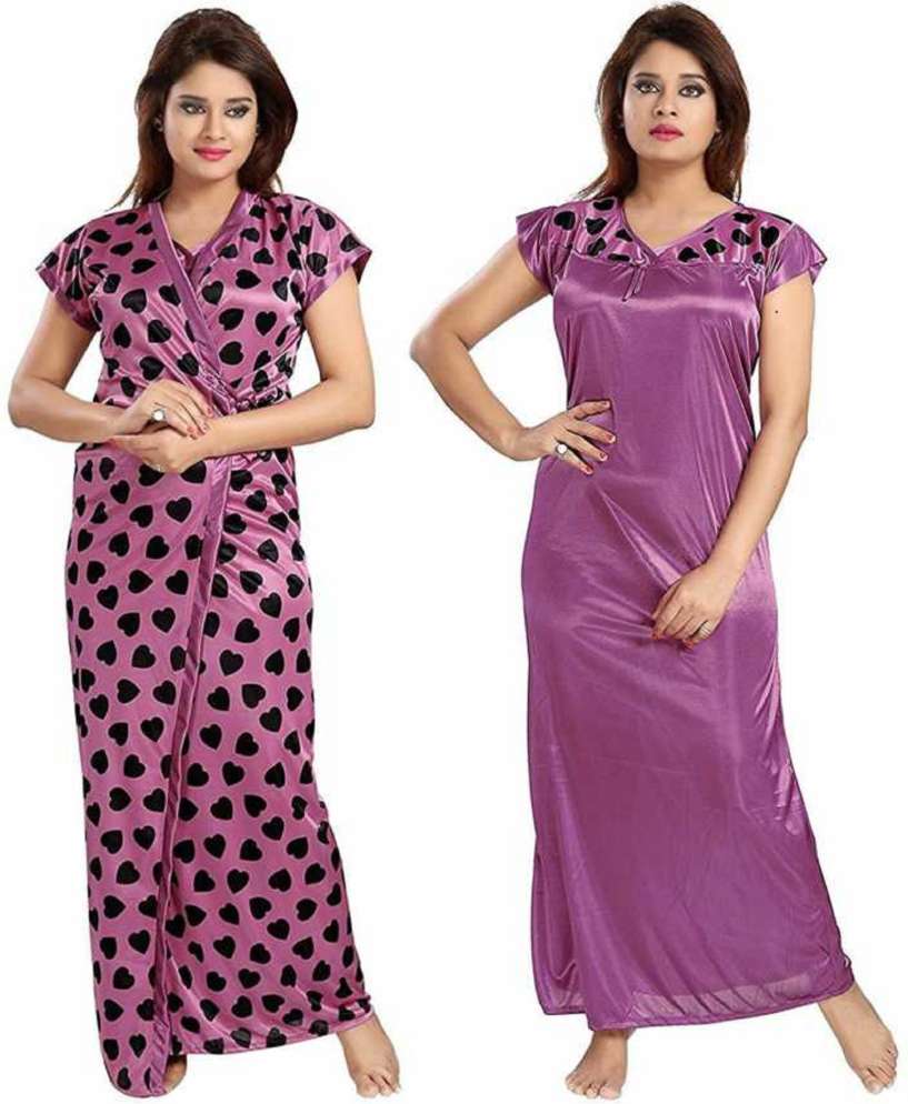 Buy Divine paridhaan Satin Honeymoon wear Women Nighty Set