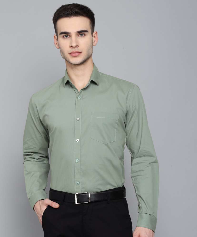 Lime green formal shirt new arrivals