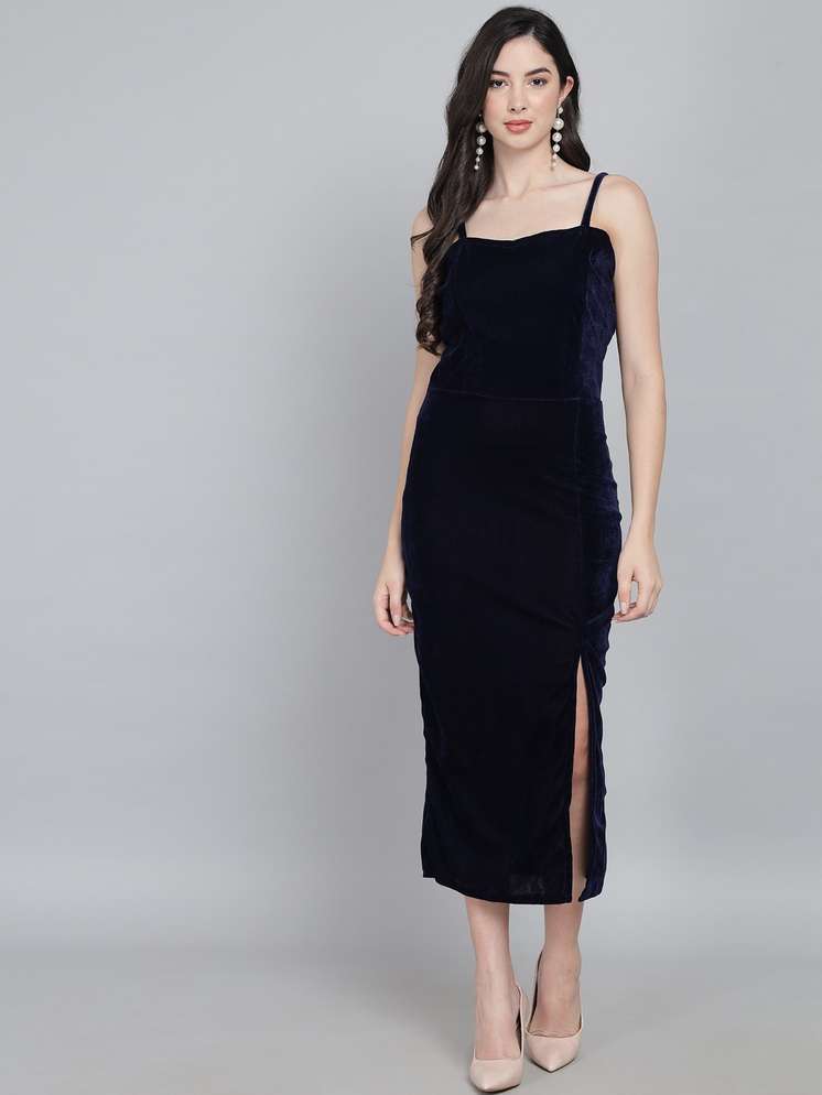 Dark blue one piece dress clearance