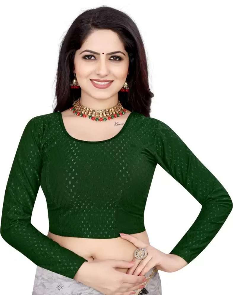 Women Round Neck Full Sleeve Blouse Price in India - Buy Women