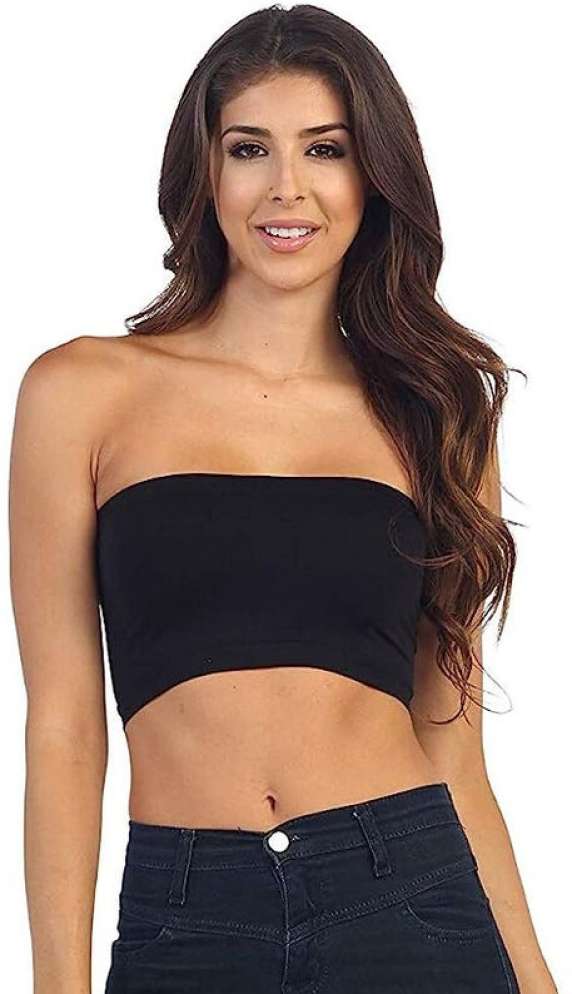 trapless Bandeau Padded Tube Bra Women Bralette Non Padded Bra