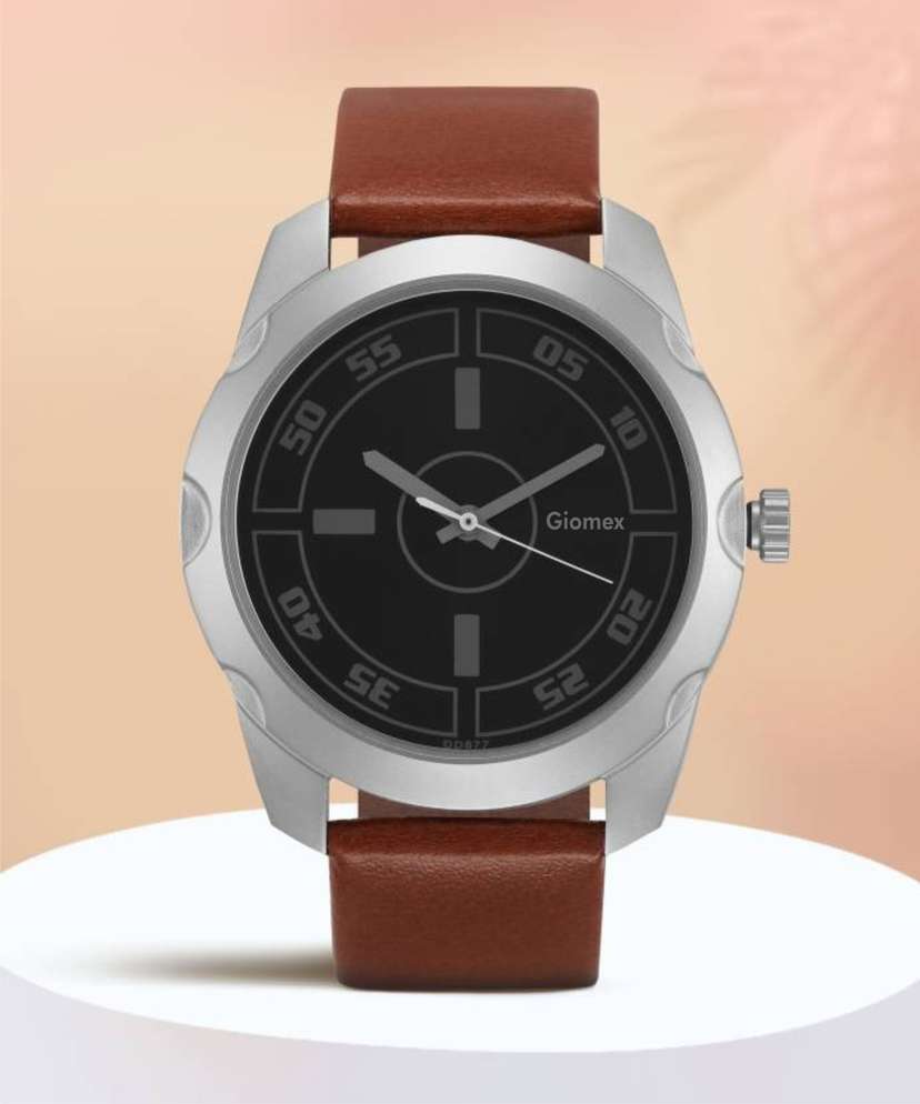 New Stylish Fashionable Fast Selling White Texture Belt 3123SL02 Black Brown Strap Analog Watch For Boys Price in India Buy New Stylish Fashionable Fast Selling White Texture Belt 3123SL02