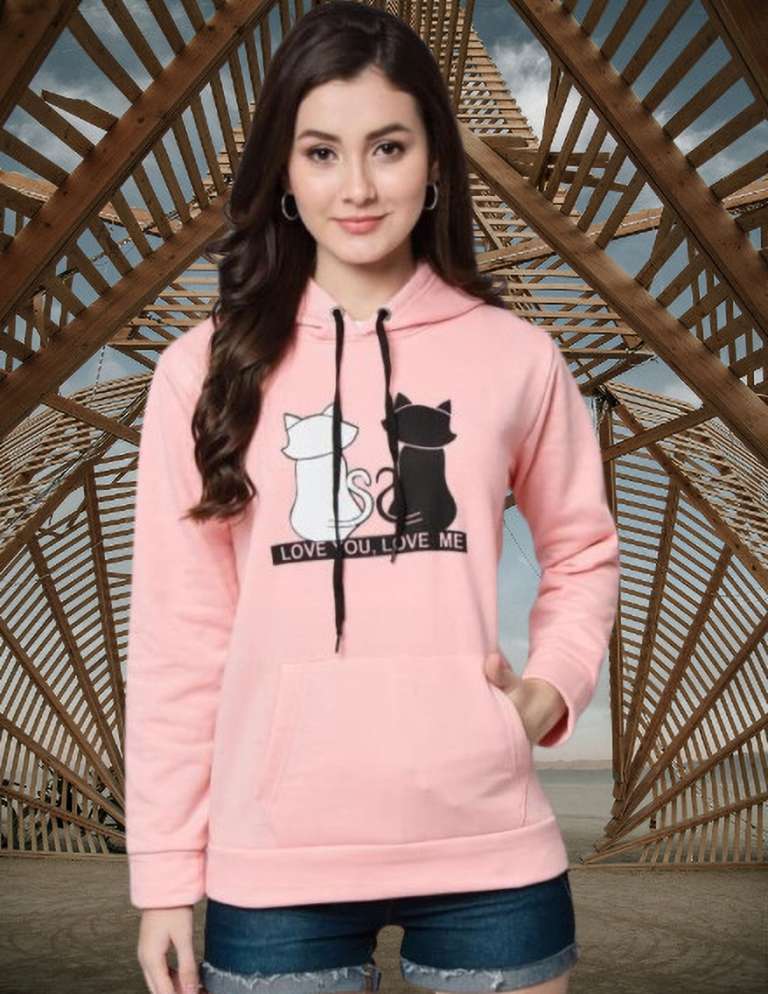 Buy Women Pink Sweatshirt for Women Online in India