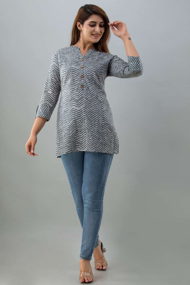 Grey Printed Women Cotton Dress, Casual Wear, Size: S To 3xl at Rs 580 in  Jaipur