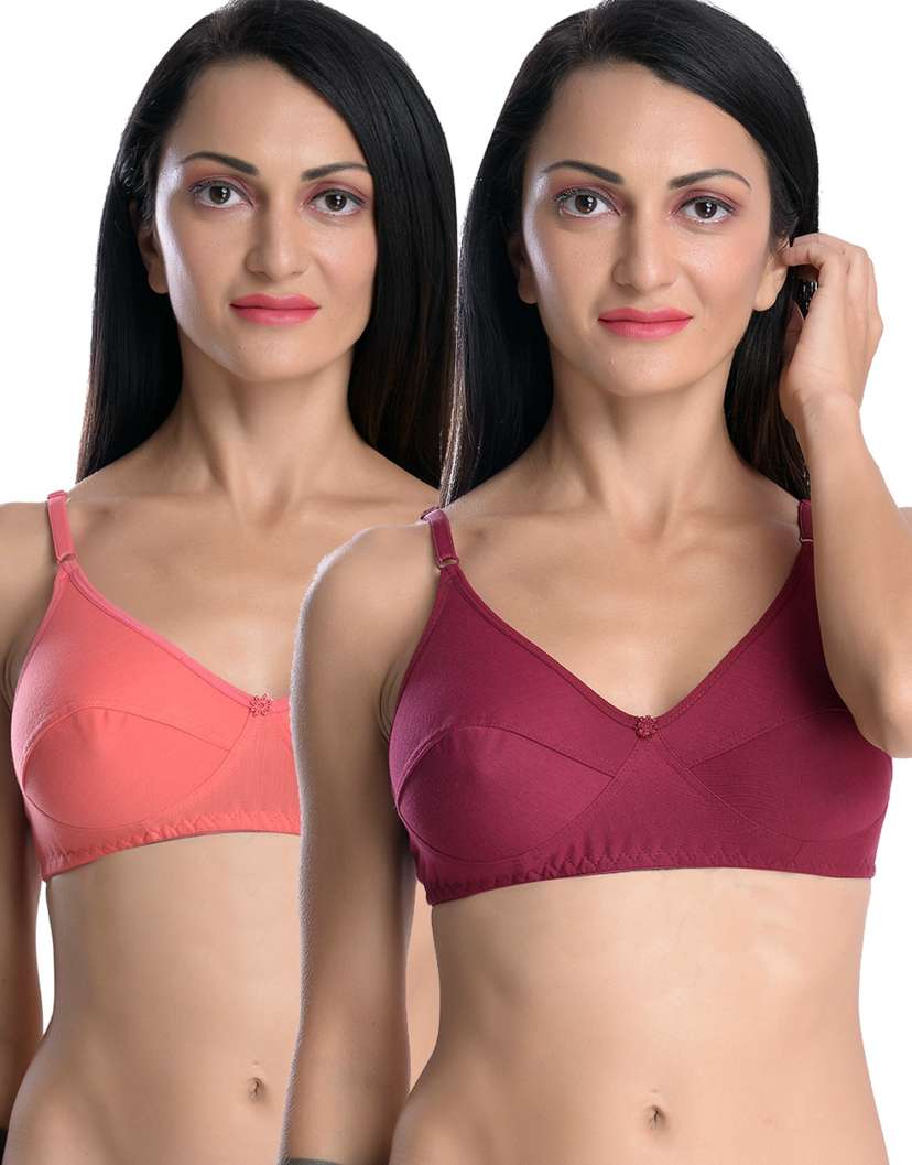 Solid Non-Padded Full-Coverage Bra
