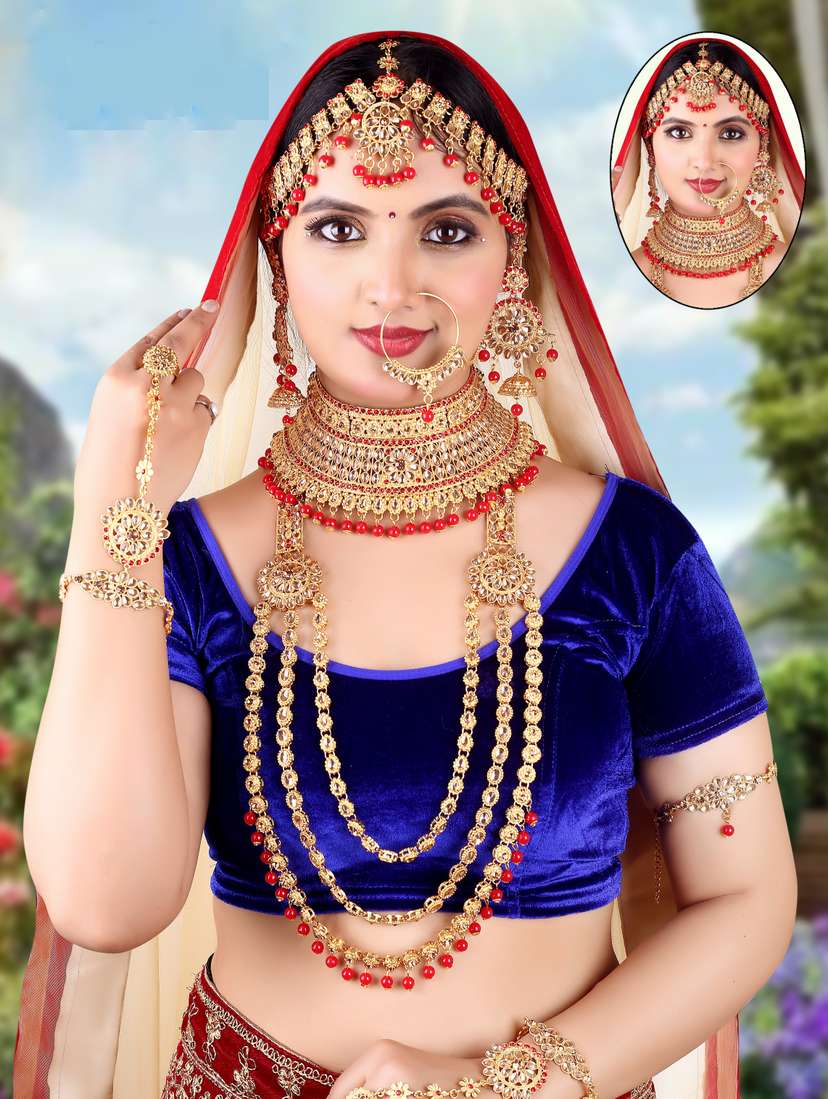 Marriage makeup hotsell jewel set