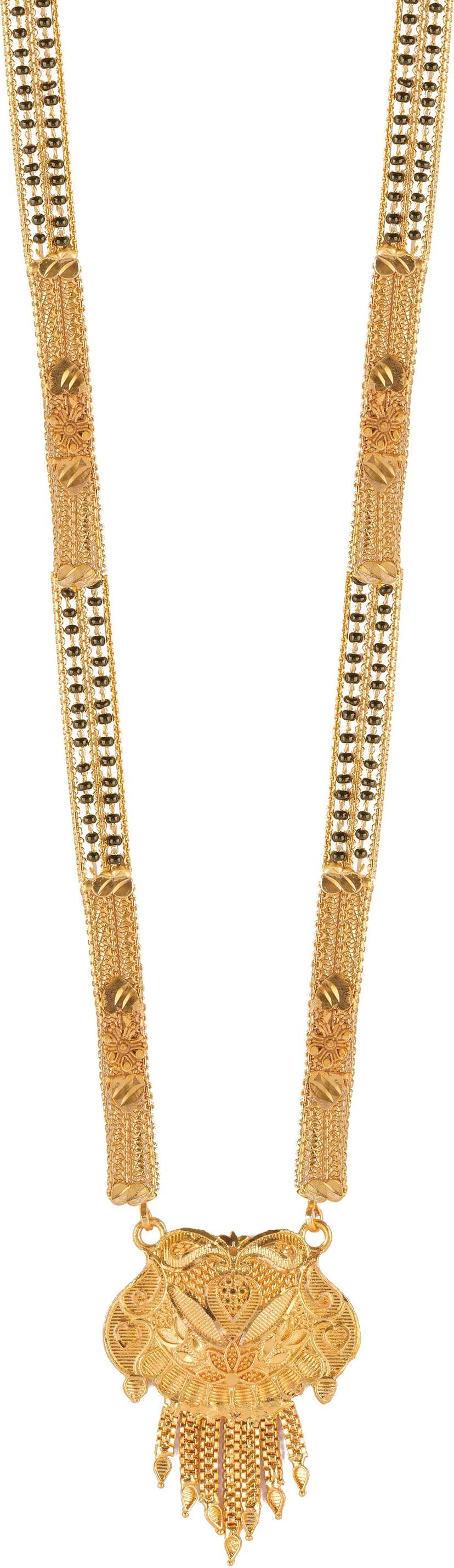 Gold plated long mangalsutra for women Brass Mangalsutra Price in