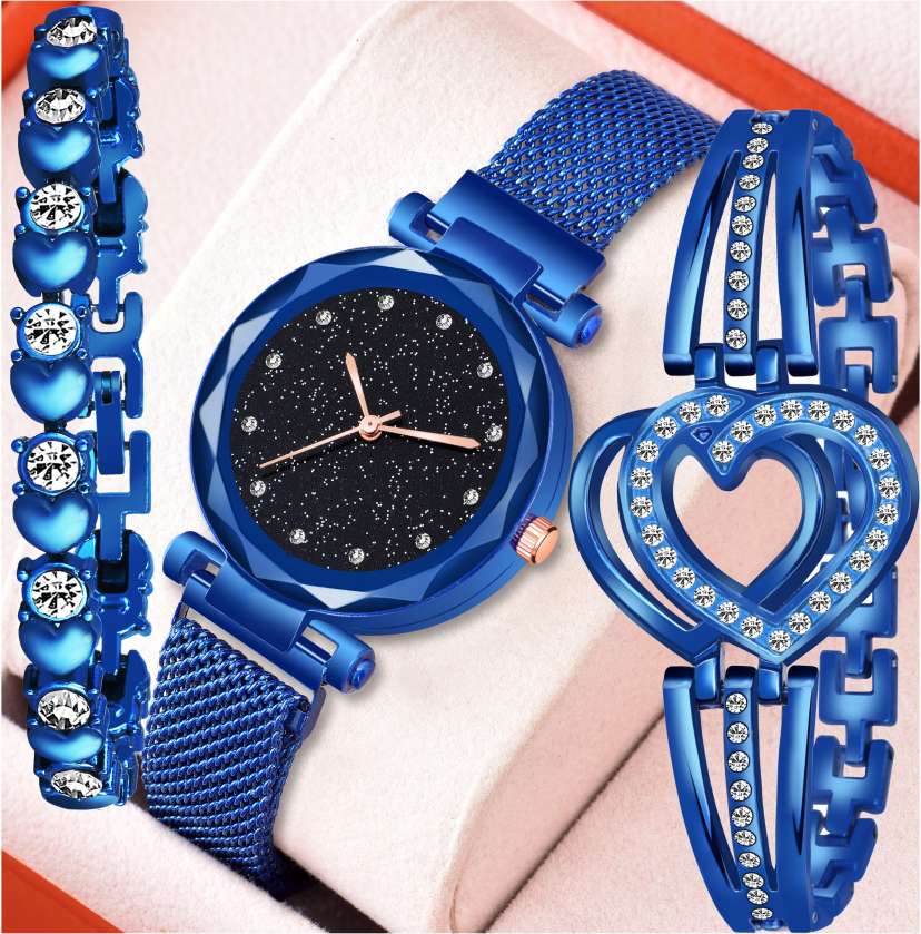 Magnetic Chain magnet strap with bracelet hand watch girls watch